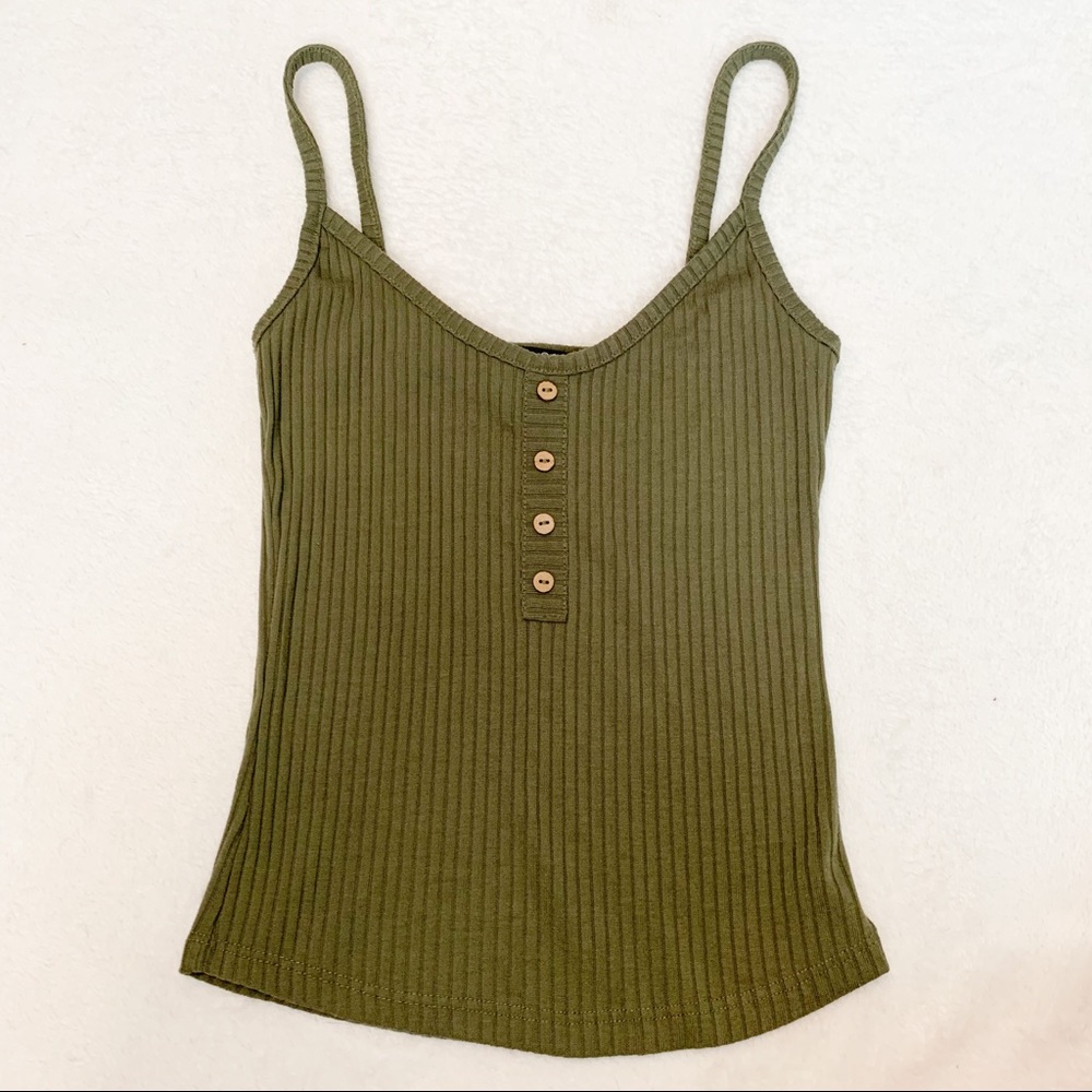 Army Green Tank Top